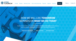 Desktop Screenshot of livingtomorrow.com